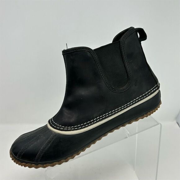 Sorel Women's Out N About Chelsea Black Waterproof Slip On Boots Size 11 - Picture 4 of 13